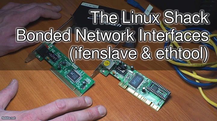 The Linux Shack - Bonded Network Interfaces (ifenslave & ethtool)