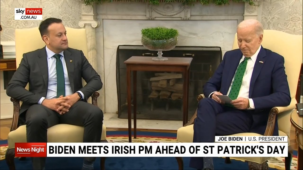 Biden and Irish Leader Use St. Patrick's Day Visit to Address Gaza