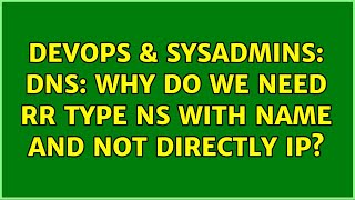 Famous DevOps & SysAdmins: DNS: why do we need RR type NS with name and not directly IP? Wealth