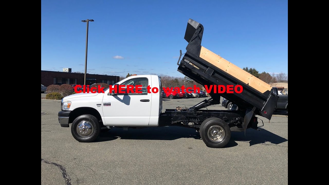 2007 Dodge Ram 3500 Dump Truck 4x4 5.7L Hemi Gas 67K Miles - YouTube