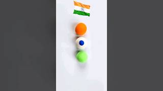 What color do mixed India, France, Peru flags make? #paintmixing #colormixing #satisfyingart #asmart