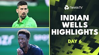 Djokovic \& Nardi THRILLER; Medvedev, Rune, Dimitrov In Action | Indian Wells 2024 Day 6 Highlights