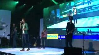 Video thumbnail of "Animation Khmer Rock Band perform on stage music MYTV"