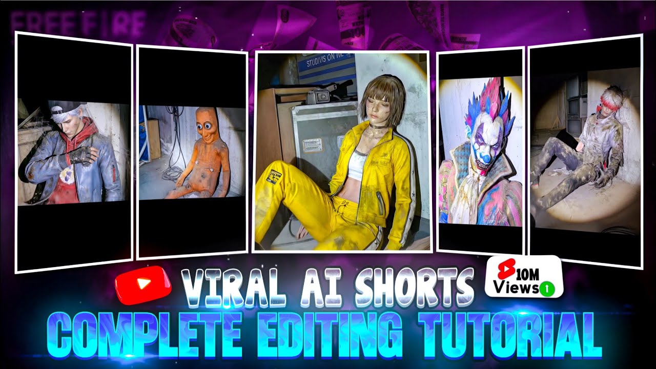 Old Free Fire Character Horror Torch Ai Video Editing Tutorial ⚡|| FF Viral AI Shorts Editing 😱||