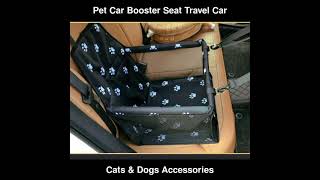 Pet Car Booster Seat Travel Carrier Cage Oxford Breathable Folding Soft | Cats & Dogs Accessories screenshot 4