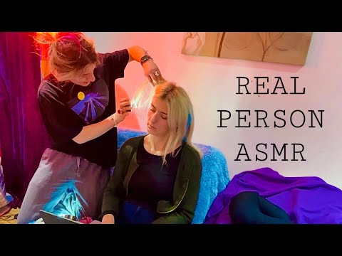 ASMR real person BUT she IGNORES ME 💋💋 random & unpredictable