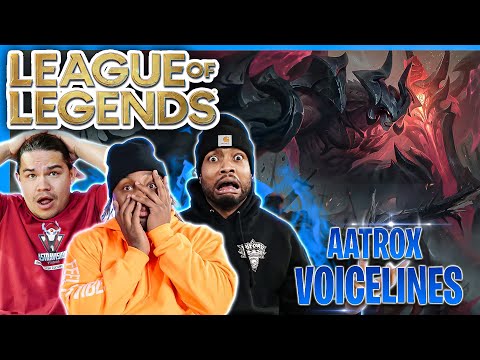 Aatrox: The Darkin Blade || Theme & Voice Lines || League Reactions