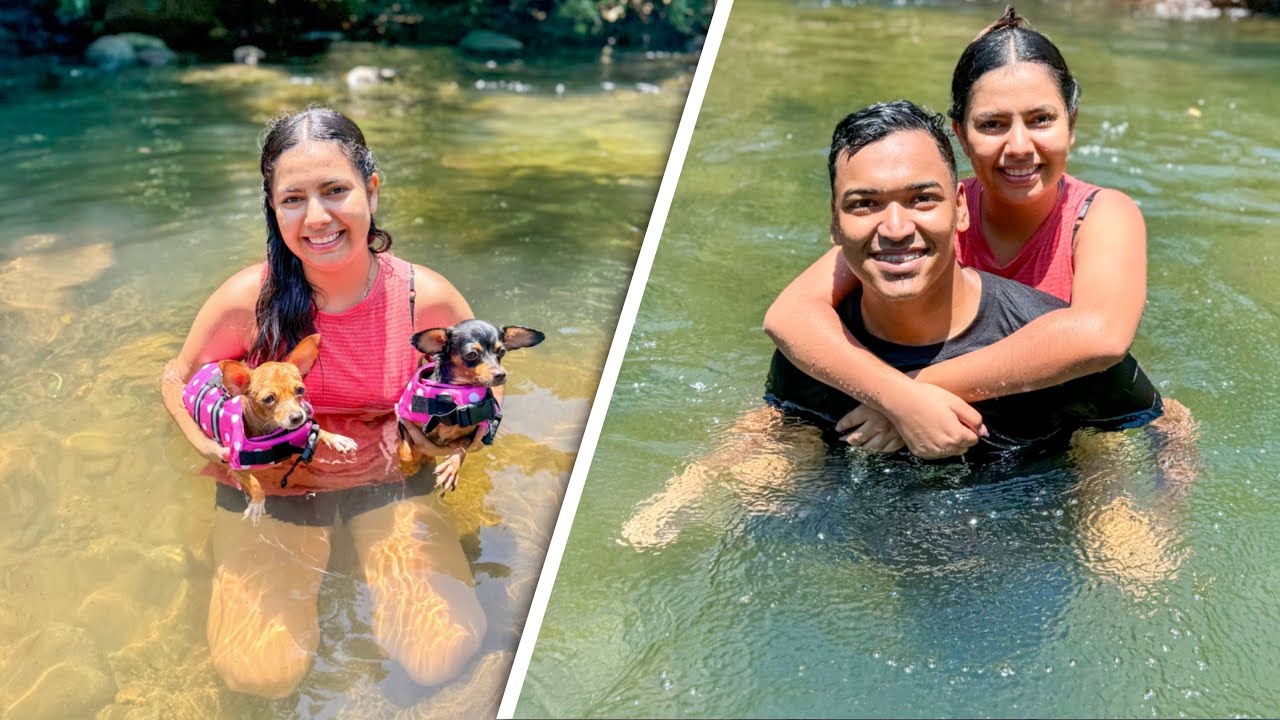 UN DIA EN EL RIO CON NUESTRAS MASCOTAS 🐶🐶