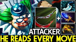 ATTACKER [Pudge] He Reads Every Move 100% Hook Dota 2