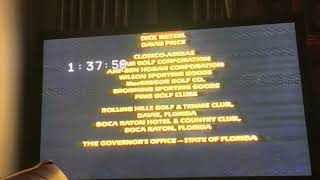 Closing to Caddyshack 1991 VHS (1995 Reprint)