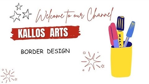 Border Design using Chisel Marker || Page Border for Assignment, Project