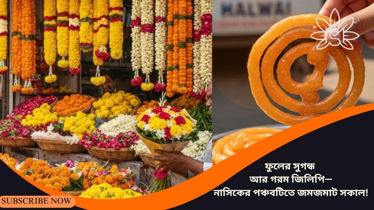 ফুলের সুগন্ধ আর গরম জিলিপি—নাসিকের পঞ্চবটিতে জমজমাট সকাল! I Panchavati Flower market & Budha Jelobi