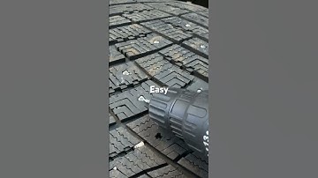 Remove studs from winter tires- the easy way