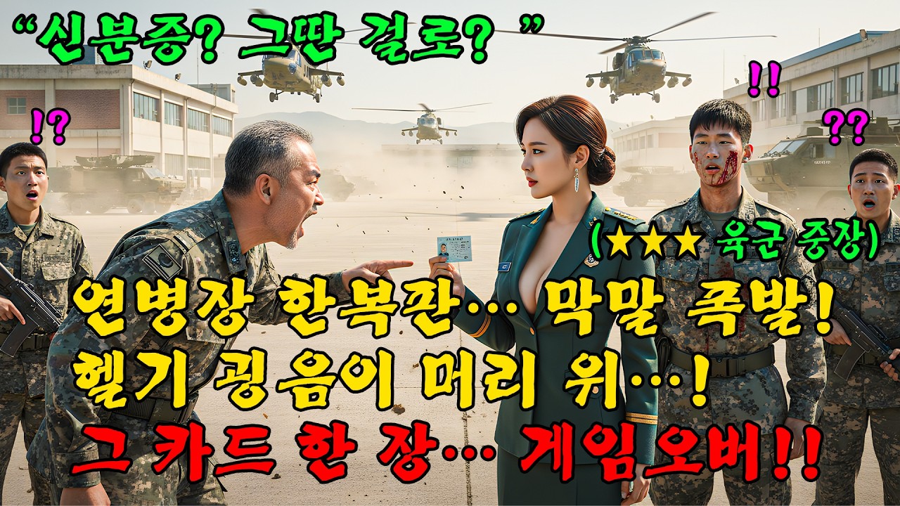 707특임대 출신 여군 중장을 “아줌마”라 욕하며 밀쳤다… 헬기 뜨자 표정이 죽었다!l 오디오북 l 감동 l 창작사연 l
