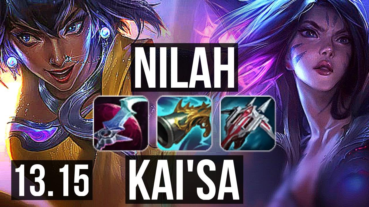 NILAH & Pyke vs KAI'SA & Soraka (ADC) | 8 solo kills, Legendary, 19/3/7 | NA Challenger | 13.15