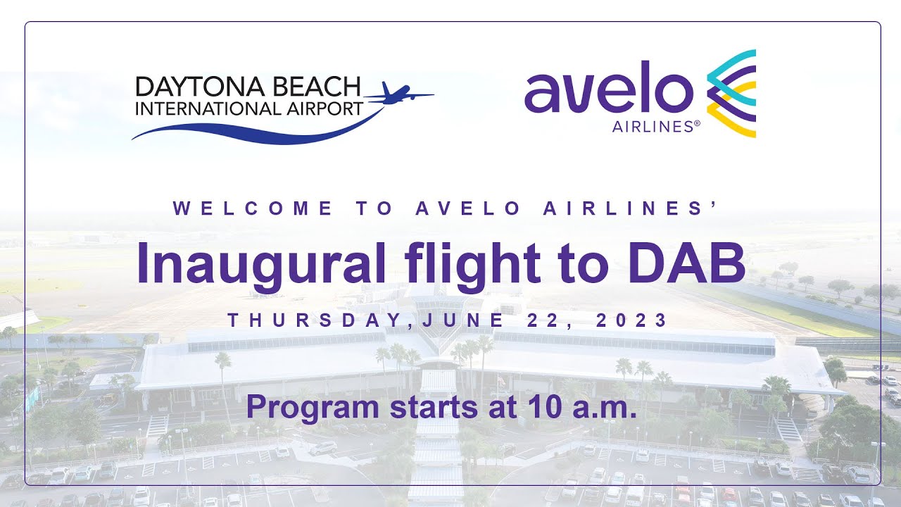 LIVE Inaugural Avelo flights to Daytona Beach International Airport