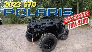 Trying out the new 2023 Polaris 570 Sportsman trail reveal top speed