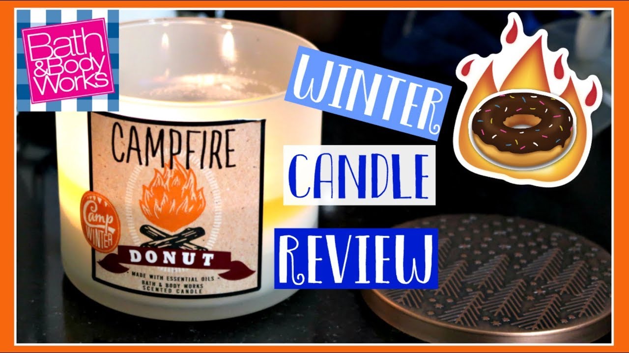 Bath & Body Works Campfire Donut Candle Review CAMP WINTER Collection
