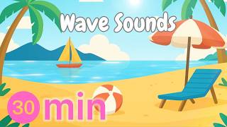 30 Minute Beach Countdown Timer 🌴 Relaxing Ocean Waves & Birdsongs Study, Work, Focus Timer#30min