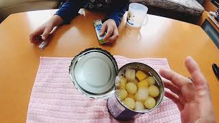 “びっくり” 缶詰は、簡単にスプーンで開けられます！2019.10