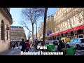 Paris city walks   Boulevard Haussmann   Paris,France 4K