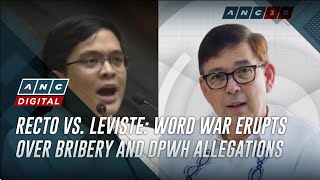 Recto vs. Leviste: Word war erupts over bribery and DPWH allegations | ANC