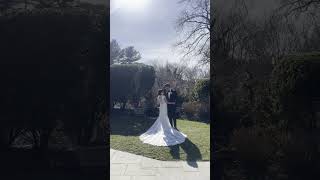 A quick behind-the-scenes video of us photographing a bride and groom on their wedding day #wedding