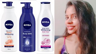 Best Body Whitening Lotions For Winters | Nivea Body Lotion Review | Secret Blossom