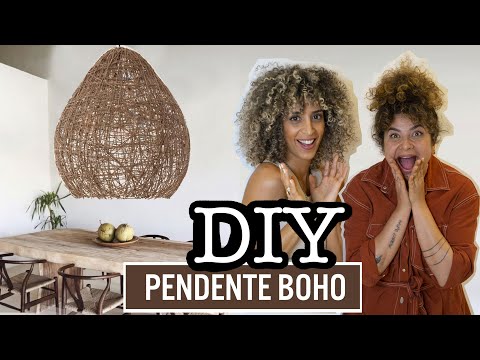 DIY LAMPADARIO STILE BOHO // COME FARE UN PENDENTE IN CORDA