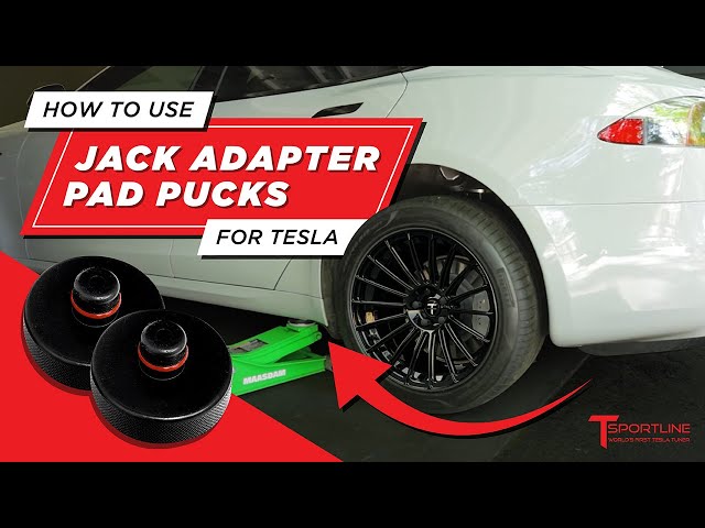 Tesla Lifting Jack Adapter Pad Pucks & Case for Model S 3 X Y - T Sportline  - Tesla Model S, 3, X & Y Accessories