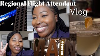 Regional Flight Attendant Vlog | Norfolk, Virginia Overnight | I called out