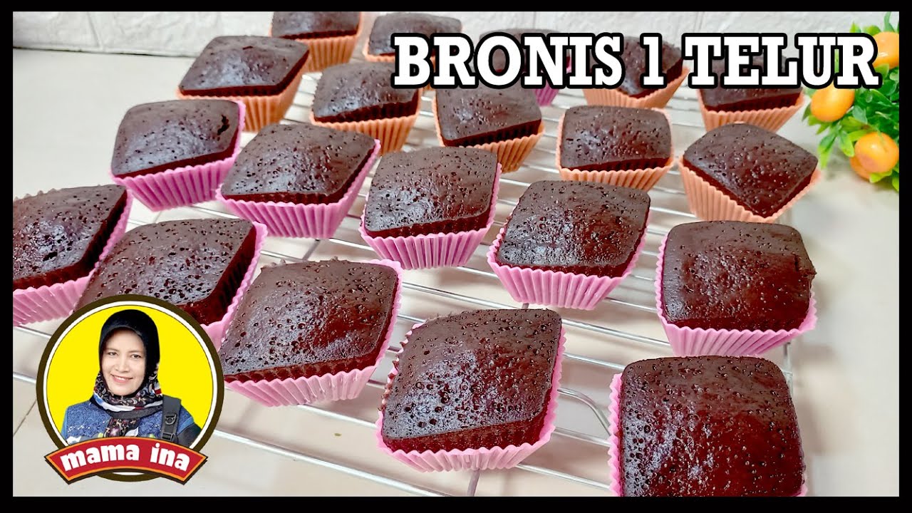 BROWNIE RECIPE HANYA 1 TELUR BROWNIES DAPET BANYAK .!! NO MIXER NO OVEN