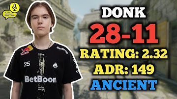 DONK (28-11) FACEIT RANKED (ANCIENT) VOICE COMMS
