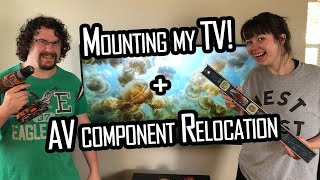 I wall-mounted my TV and relocated my AV components into my basement!