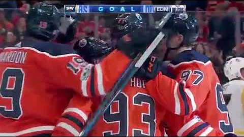 Ryan Nugent-Hopkins 100th nhl Goal vs PIT November 1st, 2017
