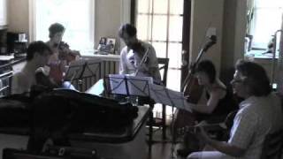 String Quartet Rehearsal in Luke's Kitchen