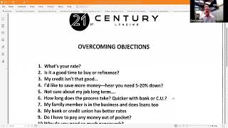 Virtual Sales Training Overcoming Objections in Lending with Greg