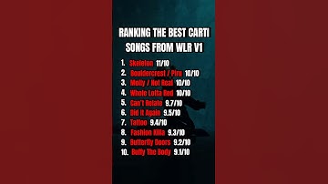 Ranking The Best Songs From WLR V1 By Playboi Carti #playboicarti #carti #raptok #rap