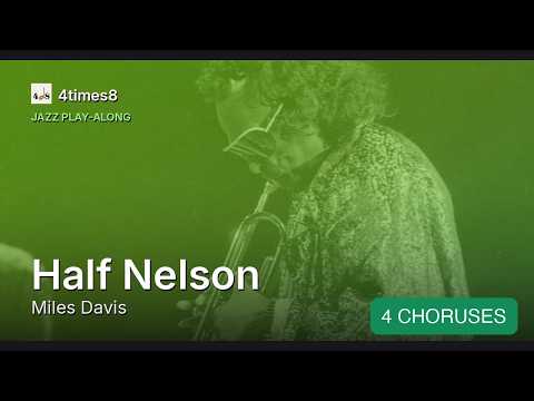 Half Nelson (Miles Davis) — Jazz Play-Along / Backing Track (C · 180 BPM · 4 Choruses)