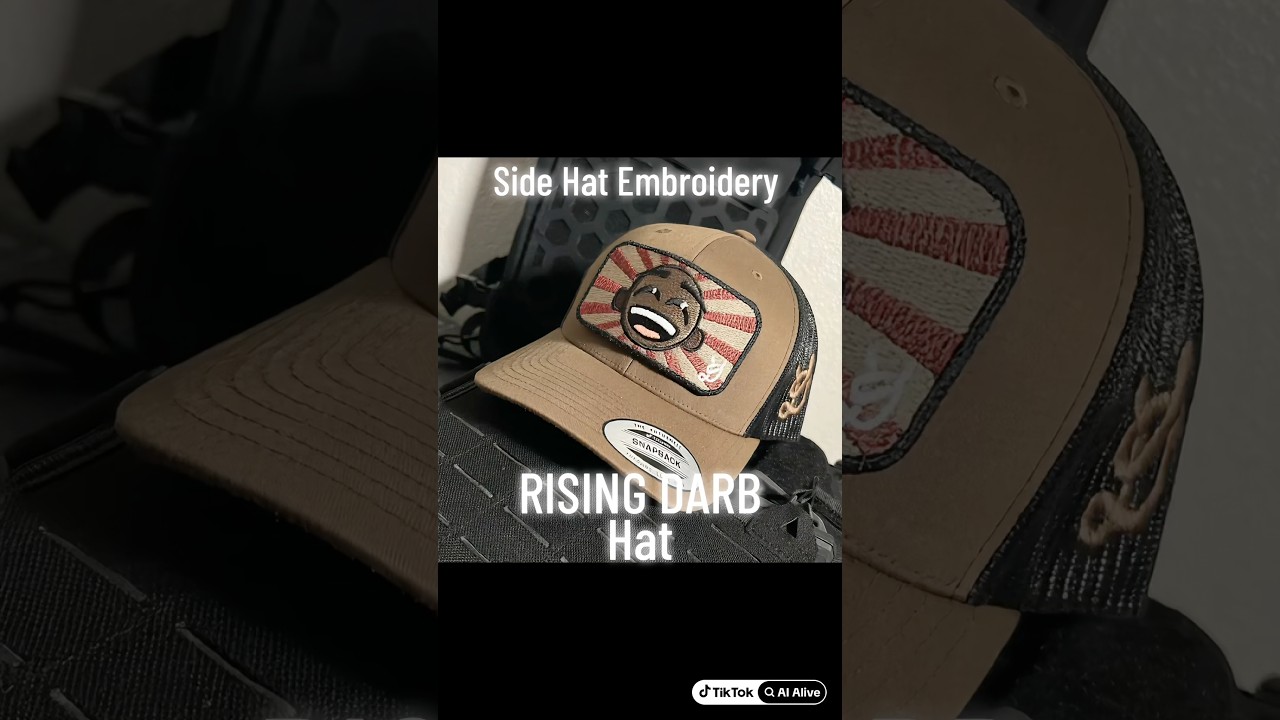 Theses hats are coming to life 🥹 #embroiderydesign #customhat #tacticalgear