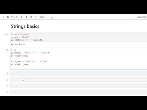 Joining Strings (Concatenation)