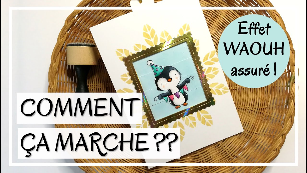 Quoi ?! IMAGE SUPRISE QUI APPARAIT ! SUPER FUN !!! Carte de vœux surprise ! (tuto carterie scrap)