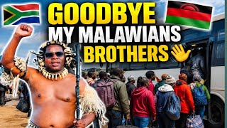 Zulu Leader Bids Malawians Goodbye As They Leave South Africa For Malawi🇲🇼🇿🇦😢 Safe Journey Home