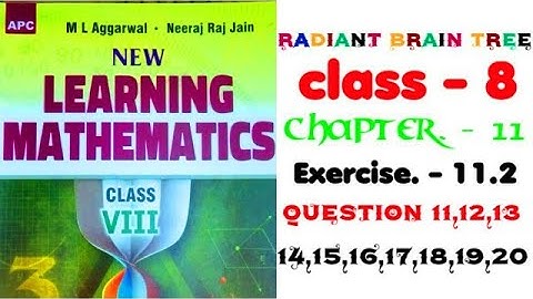 class 8  ml aggarwal chapter 11  exercise 11.2 question 11,12, 13 ,14 ,15 ,16 ,17 ,18, 19, 20 #maths