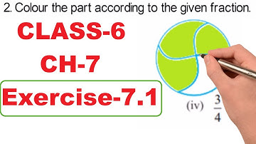 Class 6 maths | Fractions | Chapter 7 | Exercise 7.1