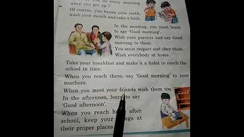 Class: 1| Subject:Moral science|Lesson:3 |Learning Manners