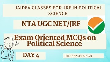 Exam Oriented MCQs on Political Science I NTA UGC NET I Meenakshi Singh
