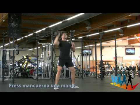 Progresiones funcionales fitness: press de hombro con mancuerna http://sportlife.com.co