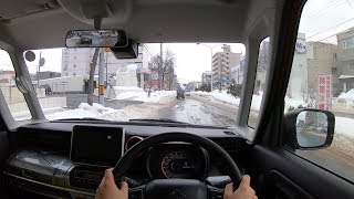【Test Drive】 2019 New Suzuki Spacia GEAR Hybrid Turbo 4WD - POV City Drive