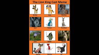 The dog king cast meme (Spoof trade for @MarytheMultifandomHuskyGal )